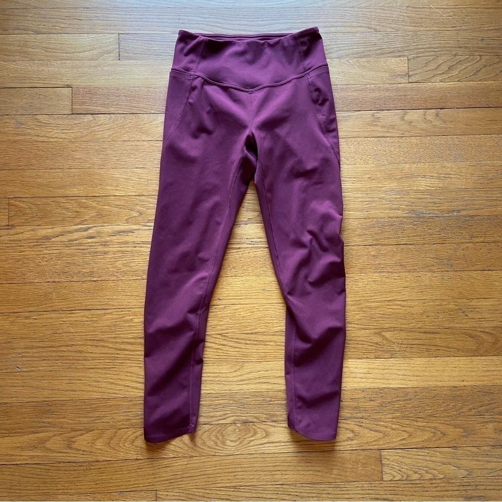 Zella Maroon Renew High Waist Pocket Leggings